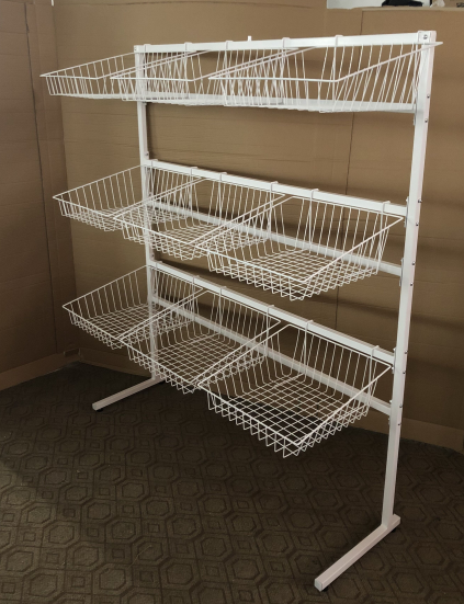 9 baskets display stand