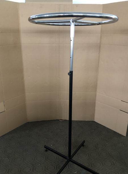 round adjustable garment rack