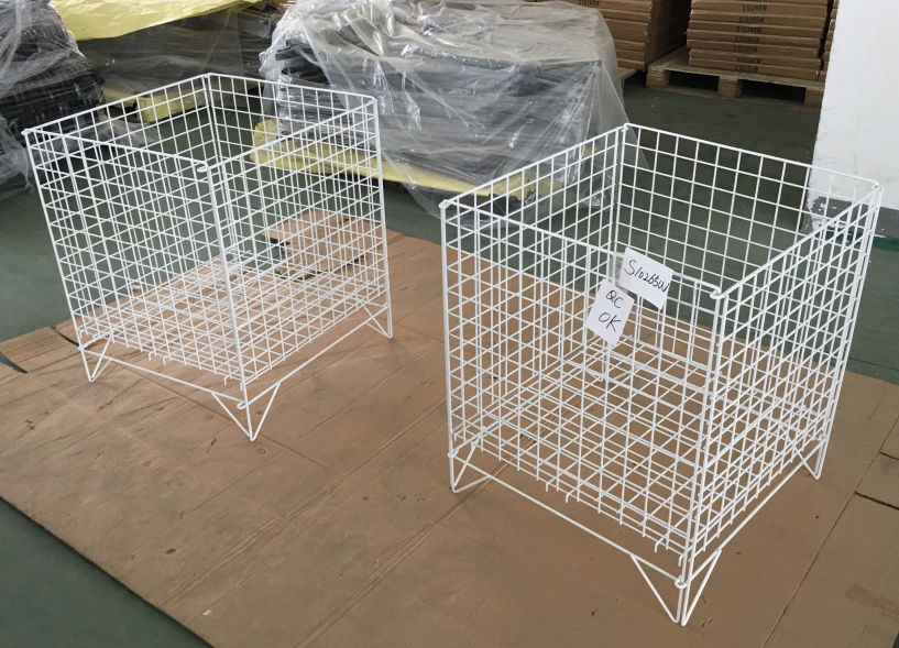 white square dump bin